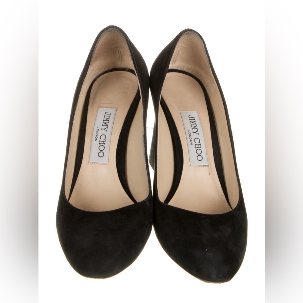 Jimmy Choo Black Suede Classic Pumps